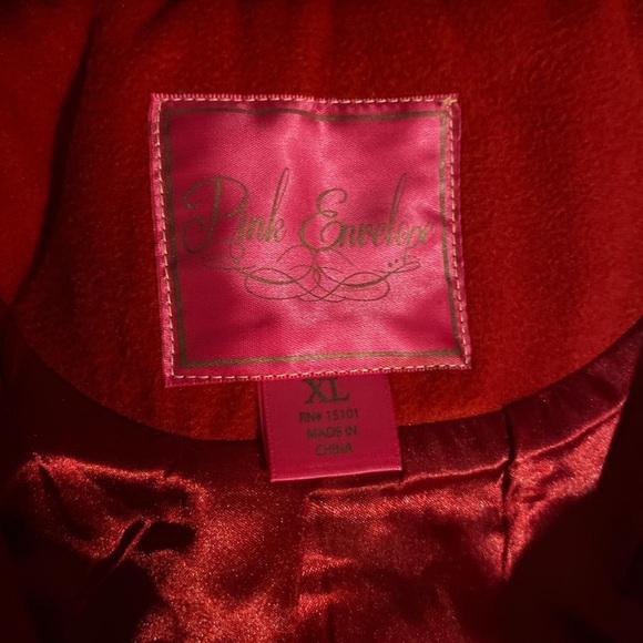 Pink Envelope Red Utility Jacket - Picture 4 of 5